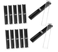 COHEALI Estuche para Bolígrafos Plástico Translúcido Pequeño para Almacenamiento Práctico Estuche para Lápices Conjunto De 12 Unidades Uso Escolar y Oficina