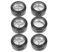 COHEALI Estuche Redondo Transparente para Sombras de Ojos Recargable de Plástico, 6 Unidades, Diseño Único y Fácil de Transportar para Mujeres en Conciertos Varios estilos