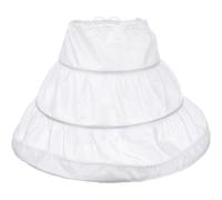 COHEALI Falda de Crinolina y Tiras Ajustables para Niña 3 Aros de Acero, Cintura Elástica Fácil de Usar y Plegable para Picnic de Verano o Reuniones en Iglesia