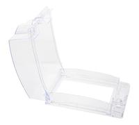 COHEALI Funda Protectora Adhesiva para Enchufe 86 Tipo, Cubierta Resistente al Agua y Fuego, Tapa Transparente Antisalpicaduras para Baño y Cocina, Caja de Enchufe Segura y Reutilizable