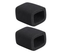 COHEALI Fundas de Esponja Fácil Instalación y Reemplazo 2piezas para Micrófono Negras Cubierta Protectora Antipolvo y Antiviento para Grabar Música