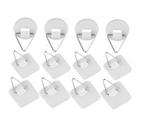 COHEALI Ganchos Adhesivos para Colgar Placas de Pared 60 Piezas, Soporte Plástico Resistente, Diseño sin Clavos, Incluye 20 Ganchos Redondos, 20 Grandes y 20 Pequeños, para Marcos y