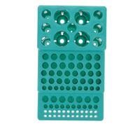 COHEALI Gradilla para Tubos de Ensayo, Gradilla para Tubos de Muestreo, Plástico, Verde, 3 Niveles, para -28mm, Clínica E Investigación