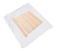 COHEALI Herramientas de Arcilla Cerámica, Palo de Madera de Barro Rodante, Lino y Madera, Guía de 3mm, 5mm, 7mm, 10mm y 12mm, para Modelado DIY y Alfarería