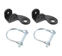 COHEALI Juego de 2 Acopladores de Remolque para Bicicleta en Acero Negro, Accesorios Fáciles de Instalar para Remolque de Bicicleta y Transporte Mascotas