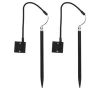 COHEALI Juego de 2 lápices capacitivos resistentes con cuerda de resorte y soporte, bolígrafos de dibujo de pantalla táctil de alta sensibilidad para tabletas y teléfonos móviles resistentes, juego de