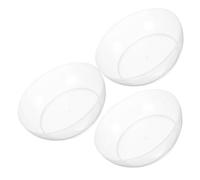 COHEALI Juego de 3 Bandejas para Pesar Alimentos de Pp Transparente de 600ml, Ligeras y Fáciles de Manejar para Cocina y Repostería Hogar