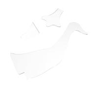 COHEALI Juego de 3 Plantillas Acrílicas para Patchwork de Pato 8 Pulgadas Plantilla para Acolchado y Costura de Animales de Fieltro Herramienta Creativa para Manualidades y Proyectos