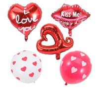COHEALI Juego de Globos y Látex y Aluminio para Corazón paracoración de Fiestas y Bodas, Adecuado para Propuestas y Celebraciones Románticas Propuestas Celebraciones Románticas