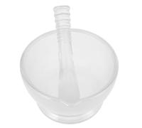 COHEALI Juego de Mortero de Vidrio de 75 Ml con Base Antideslizante, Mortero y Cuenco Resistentes para Moler Especias y Uso en Cocina o Laboratorio, Herramienta Versátil para Preparación