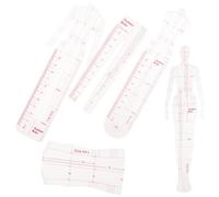 COHEALI Juego de Reglas Curvas Francesas para Costura, Plantilla de Dibujo Femenina de Precisión, Herramienta de Medición para Patronaje y Diseño de Ropa, Material Plástico Ligero, Uso