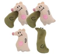 COHEALI Juguete para Morder de Felpa en Forma de Serpiente para Gatos y Cachorros, 6 Piezas, Adecuado para Ejercicio y Entrenamiento Promoviendo Salud Dental