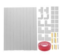 COHEALI Kit de Canaletas PVC Autoadhesivo 40 Mm X 40 Cm Cubre Cables Cuadrado Resistente y Ignífugo para Organización de Cables en Hogar y Oficina para Alimentación y Gestión Segura