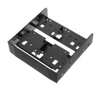 COHEALI Kit de Montaje para Disco Duro Hdd SSD 2,5 y 3,5 Pulgadas a Bahía de 5,25 Pulgadas Soporte de Aleación de Zinc y Abs para Instalación en Computadora