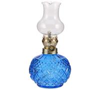 COHEALI Lámpara de Queroseno Retro de Cristal con Diseño Único y Larga Duración para Luz Nocturna y Ambiente Interior