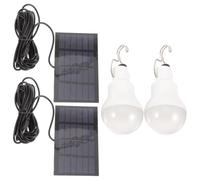 COHEALI Lámpara Solar Recargable 12 Bombillas LED Batería de 800mah para Camping Material Abs Resistente Adecuado para Pesca y Pasillos Interiores