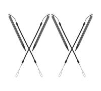 COHEALI Lápiz Óptico Resistivo Metálico Negro con Cuerda de Resorte Antipérdida, Pack de 4 Unidades para Pantalla Táctil Resistiva, Precisión para Tabletas, Pos y Dispositivos