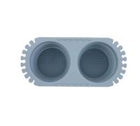 COHEALI Lavadora de Pinceles Plegable de Silicona Azul para Pintura Acrílica y Óleo, Taza Portátil Multifuncional con Organizador para Secado, Cubo Ligero para Acuarelas en Estudio