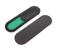 COHEALI Letrero Magnético Deslizante para Puerta de Oficina 2 Piezas, Indicador de Sala de Conferencias sin Texto, Color Negro Ovalado, Señal de Privacidad Multifuncional para