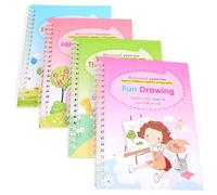COHEALI Libro de Entrenamiento de Caligrafía Cuaderno de Entrenamiento de Escritura Diseño de Ranura, Papel E Hierro, Práctica de Escritura a Mano en Inglés Preescolar