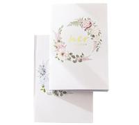 COHEALI Libros de Votos para Boda, 2 Unidades para Novio y Novia, Formato Libro para Lectura de Votos Matrimoniales, Decoración para Ceremonia y Regalos de Boda