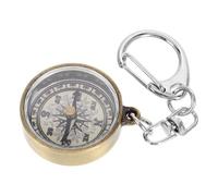 COHEALI Llavero Brújula Vintage de Aleación de Zinc, Compacto y Portátil, Gancho Resistente, Adecuado para Senderismo, Camping y Actividades al Aire Libre, Accesorio Multifuncional