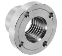 COHEALI Mandril de Torno para Carpintería 2 Pulgadas Acero Sólido Roscado 1-8 Tpi Adaptador Plato Frontal para Torno de Madera Accesorio Profesional para Torneado