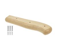 COHEALI Mango de Madera Maciza para Cuchillo Japonés, Agarre de Cocina | Madera Dura sin Barniz, Contorno Suave Remaches Metálicos, Repuesto para Hojas y Sashimi en Cocina
