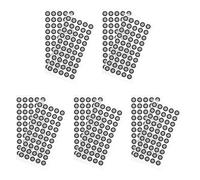 COHEALI Marcadores de Escaneo 3D Reflectantes de Pet Puntos de Posicionamiento 6 MM 10 Hojas 50 Unidades por Hoja Alta Visibilidad para Escáneres 3D en Proyectos de Precisión