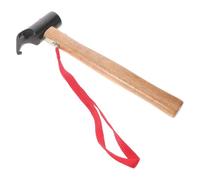 COHEALI Martillo para Camping Pequeño Mango Antideslizante de Madera y Cabeza de Hierro, Práctico Mazo para Estacas de Tienda y Montaje de Toldos al Aire Libre