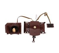 COHEALI Mecanismo de Reloj Tradicional Cuarzo Marrón, Funcionalidad Decorativa y Campanilla Encantadora, Material Plástico y Metal, Adecuado para Salas de Estar y Reparación de Relojes