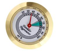 COHEALI Medidor de Humedad Mecánico para Humidor de Cigarros Higrómetro Analógico Compacto Diseño Redondo para Control en Cajas