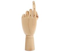 COHEALI Modelo de Mano Articulada de Madera Flexible 10 Pulgadas Mano Izquierda para Dibujo Boceto Decoración Artística y Manualidades Dedos Móviles para Artistas y Estudiantes