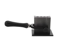 COHEALI Molde de Fundición de Metal Pequeño con Ranura para Aceite, Diseño Europeo Cilíndrico Reversible, Acero Resistente con Mango para Elaboración de Lingotes y Refinación de Metales,