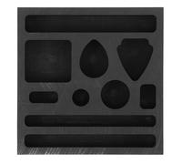 COHEALI Molde de Grafito con 10 Orificios y Ranuras de Aceite para Fundición de Metales Preciosos Crisol Resistente a Alta Temperatura para Fundir Oro Plata y Cobre Kit Profesional