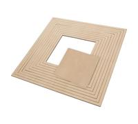 COHEALI Molde Geométrico de Madera para Cerámica Bordes Precisos y Piezas Desmontables, Herramienta Cuadrada Adecuado para Actividades Escolares y Modelado de Placas de Arcilla