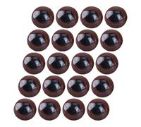 COHEALI Ojos de Plástico 28 MM Marrón 20 Unidades para Amigurumis y Muñecas Manualidades Crochet DIY Halloween Juguetes de Peluche