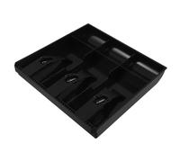 COHEALI Organizador para Caja Registradora con 3 Compartimentos de Plástico, Ligero y Desmontable, Adecuado para Sistemas Pos en Tiendas Minoristas