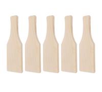 COHEALI Paleta de madera de la hermandad de la hermandad de madera 5pcs inacabada madera madera de la rema de la tabla de la paleta de madera de la paleta de madera del tablero de la mantequilla paletas de