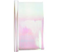 COHEALI Papel Celofán Iridiscente 5.8 Micras 56 Cm x 10 Metros Rollo Papel Decorativo Para Envolver Flores y Regalos Adecuado Para Manualidades y Embalaje Color Arcoíris