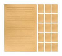 COHEALI Papel de Carta Vintage Rayado A5 Kraft 50 Hojas por Set Juego de Papelería Retro para Escribir Cartas Notas y Poemas Adecuado para Oficina y Correspondencia Personal