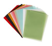 COHEALI Papel Vegetal de Colores 15x10 Cm 100 Hojas para Sellos de Goma y Transferencia, Papel Pergamino Semitransparente Imprimible para Manualidades, Dibujo y Scrapbooking en Hogar