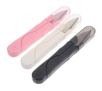 COHEALI Paquete de 3 Tijeras en Forma de U para Punto de Cruz y Costura, Compactas y Ligeras, Material Abs y Acero Inoxidable, Ideales para Manualidades y Proyectos de Color Aleatorio