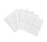 COHEALI Paquete de 6 Mini Blocs de Notas Adhesivas Cuadriculadas white, 25 Hojas por Adhesivo Duradero para Uso en Oficina y Escolares