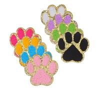 COHEALI Parche Termoadhesivo Bordado Huella de Pata de Gato, Autoadhesivo, 8 Piezas Tamaño Pequeño, para Coser y Planchar en Ropa, Bolsos y Accesorios Diy, Adecuado para