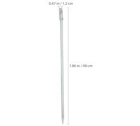 COHEALI Pasador de Conexión a Tierra de Hierro Galvanizado para Uso Exterior Varilla de Puesta a Tierra Unipolar Resistente y Portátil para Cercas Eléctricas y Antenas Protección