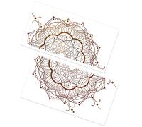 COHEALI Pegatinas Autoadhesivas de Pared Mandalas Decorativos de Pvc Marrón, Impermeables y Fáciles de Usar, Ideales Superficie Lisa y Decoración del Hogar