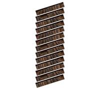 COHEALI Pegatinas Autoadhesivas de PVC para Escaleras y Suelos Diseño Simulación Librería Vintage Tamaño 18X100 CM 13 Piezas Removibles para Decoración DIY Hogar y Pasillos