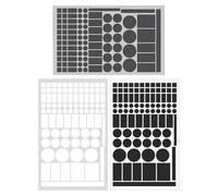 COHEALI Pegatinas de Atenuación para Fiesta Verano Diseño Adhesivo, Bloqueadores de Luz LED para Persianas Opacas, Material PVC y Eva, 3 Hojas para Cine y Oficina
