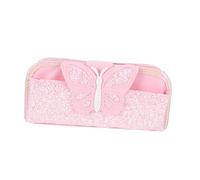 COHEALI Pencil Case with of Butterfly Glitter Pencil Box Design Made of Material for School Use As An Organizer for Students Stationery